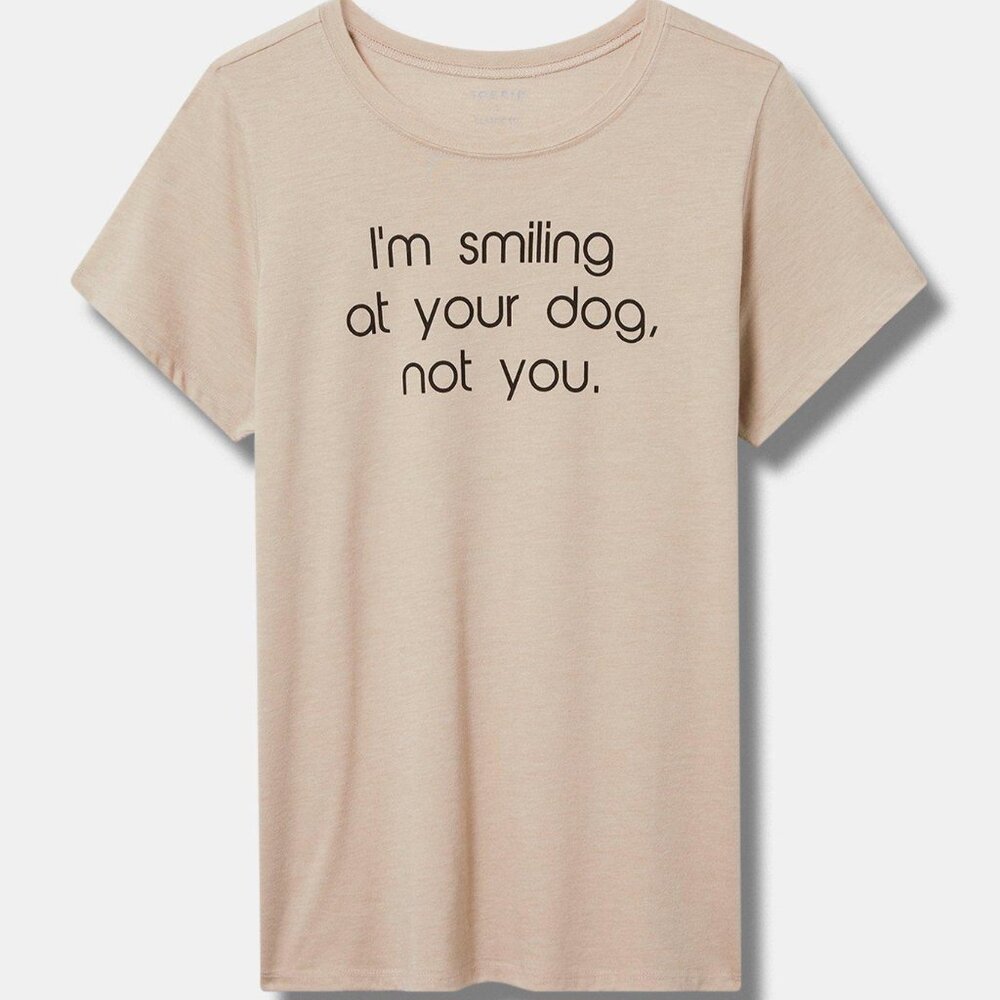 ❤️NWT TORRID TEE I'M SMILING AT YOU DOG, NOT YOU GRAPHIC TOP - PLUS SIZE